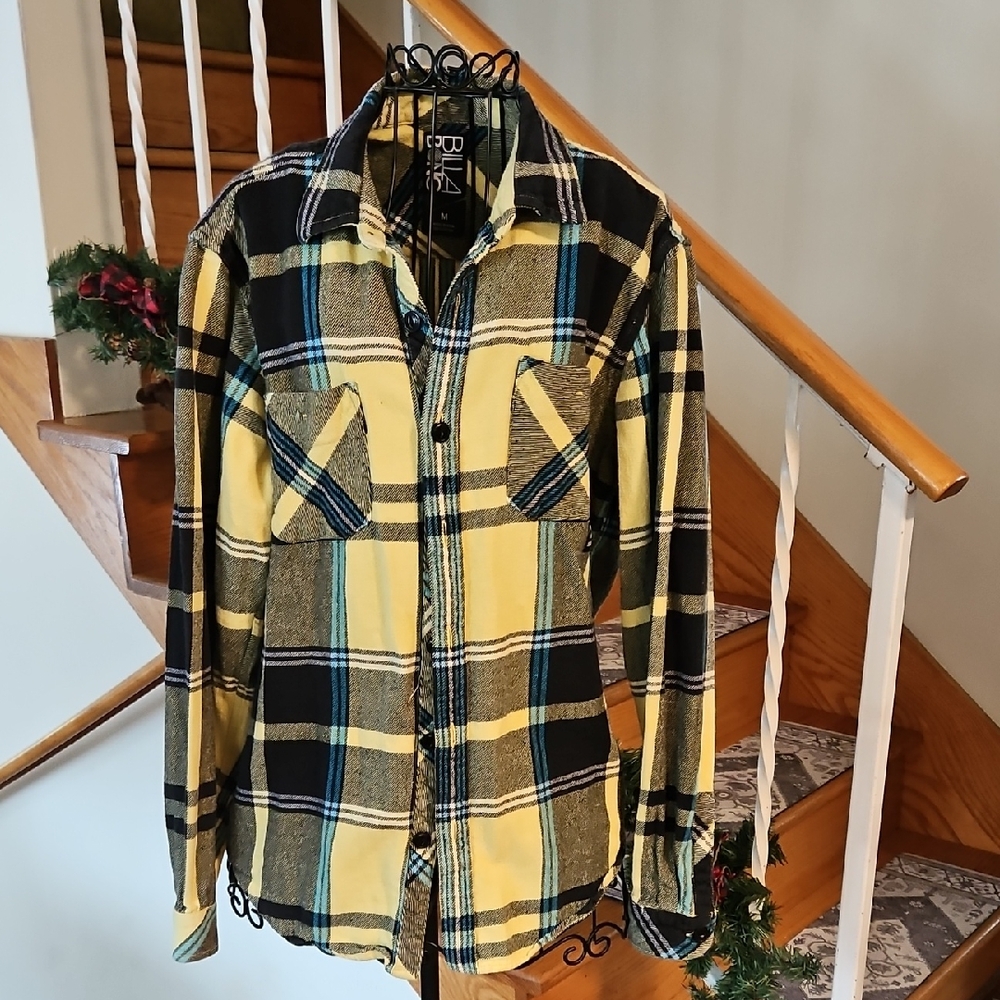 👔Billabong Mens Flannel Button-Up Shirt